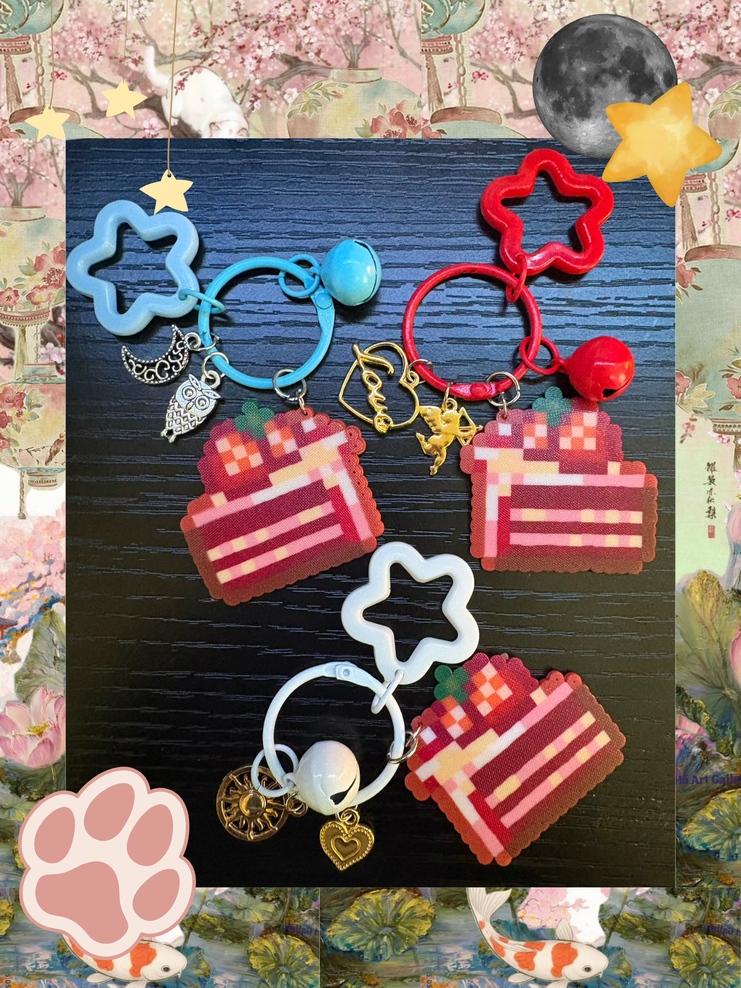 Strawberry Cake KeyChain