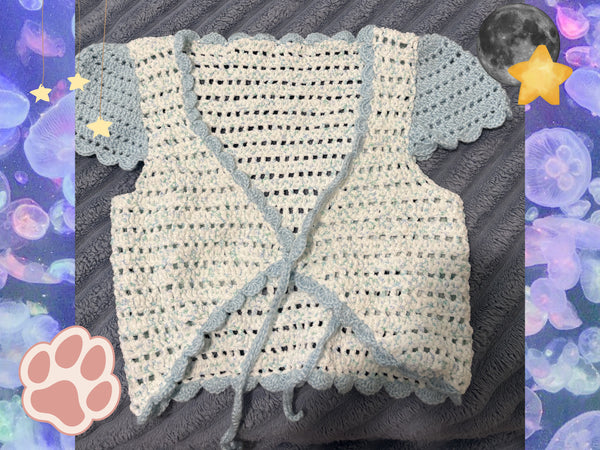 Cropped Lace Cardigan